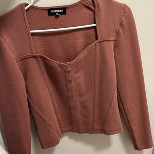 Dusty rose pink top XS